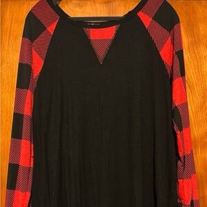 Buffalo paid 3/4 length sleeve top